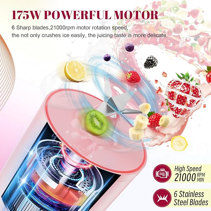 Portable Personal Blender 17 OZ/500 ML Juicer